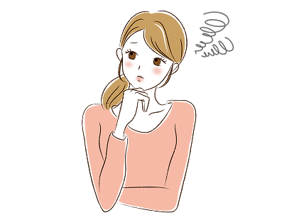 困っている女性